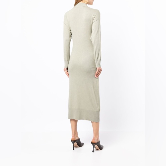 Jonathan Simkhai Skyla Self Tie Wrap Midi-Dress - Picture 15 of 17